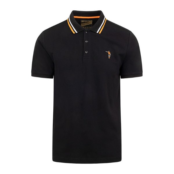 Cruyff - Nederland Dos Rayas Poloshirt - Zwart