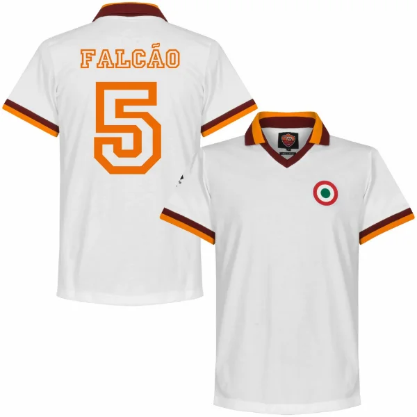 AS Roma Retro Football Away Shirt 1980-1981 + Falcão 5