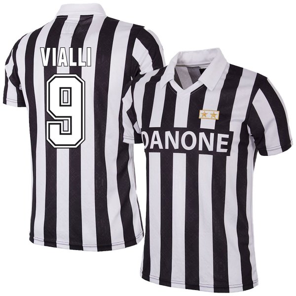 Juventus FC Coppa UEFA Retro Shirt 1992-1993 + Vialli 9