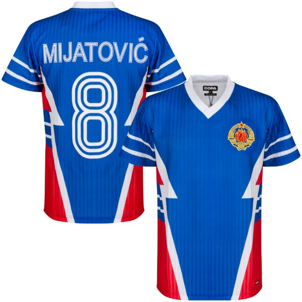 Yugoslavia Retro Football Shirt 1990 + Mijatović 8