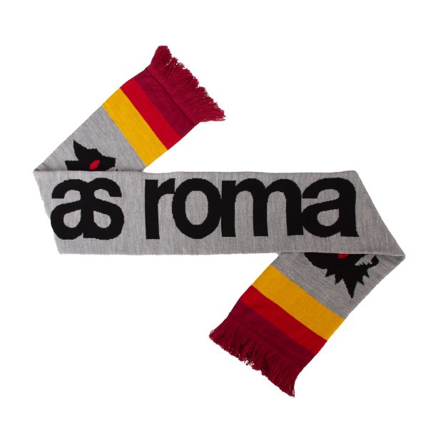 COPA Football - AS Roma Retro Stripes Sjaal - Grijs