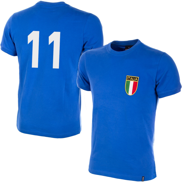 Italy Retro Football Shirt 1970's + Number 11 (Riva)