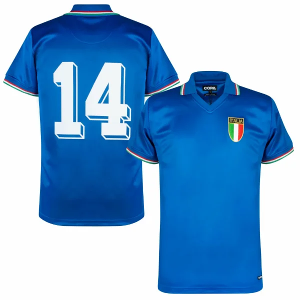 Bild von COPA - Italien Retro Trikot WM 1982 + Nummer 14