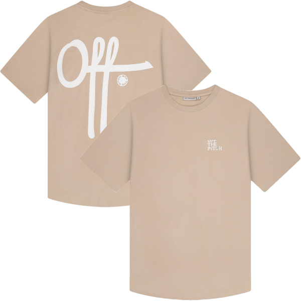 Off The Pitch - Fullstop Slim Fit T-Shirt - Sand